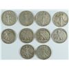 Image 1 : LOT OF 10 WALKING LIBERTY HALF DOLLARS