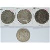 Image 1 : LOT OF 4 CIRCULATED MORGAN DOLLARS 1884, 1884, 1889-O, 1901-O
