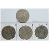 Image 2 : LOT OF 4 CIRCULATED MORGAN DOLLARS 1884, 1884, 1889-O, 1901-O