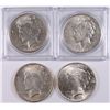 Image 1 : LOT OF 3- 1922 AND 1-1922D PEACE DOLLARS AU BU