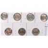 Image 2 : LOT OF 7 GEM BU SILVER WAR NICKELS! NICE!