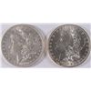 Image 1 : LOT OF 2 BU MORGAN DOLLARS, 1880, 1888-O