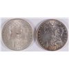 Image 1 : LOT OF 2 BU MORGAN DOLLARS NICE! 1896, 1902-O