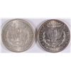 Image 2 : LOT OF 2 BU MORGAN DOLLARS NICE! 1896, 1902-O