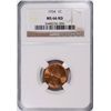 Image 1 : 1934 LINCOLN CENT NGC MS-66 RD