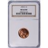Image 1 : 1955-S LINCOLN CENT NGC MS-66 RD