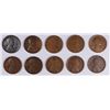 Image 1 : (10) LINCOLN CENTS (09 VDB, 09, 10, 10-S, 11, 11-D, 11-S, 12, 12-S, 13)