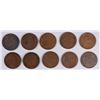 Image 2 : (10) LINCOLN CENTS (09 VDB, 09, 10, 10-S, 11, 11-D, 11-S, 12, 12-S, 13)
