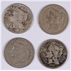 Image 1 : (4) THREE CENT NICKELS (65, 66, 67, 68)