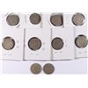 Image 1 : DEALER LOT OF 10 THREE CENT NICKELS VG-VF