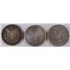 Image 2 : LOT OF 3 CIRCULATED MORGAN DOLLARS 1878, 1897-O,1899-O