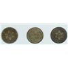 Image 1 : LOT OF 3- THREE CENT SILVER COINS G-VG