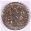 Image 1 : 1865 THREE CENT NICKEL MS64 GORGEOUS COLOR
