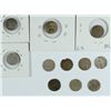 Image 2 : LOT OF 11 LOW GRADE THREE CENT SILVER COIN MOST COINS ARE DAMAGED