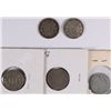 Image 2 : LOT OF 5 LOW GRADE THREE CENT NICKELS