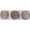 Image 1 : LOT OF 3- 1921 MORGAN DOLLARS AU