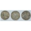 Image 1 : LOT OF 3 AU MORGAN DOLLARS , 1884-O, 1921, 1921-D