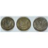 Image 2 : LOT OF 3 AU MORGAN DOLLARS , 1896, 1921, 1921-D