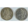 Image 1 : LOT OF 2 AU MORGAN DOLLARS AU 1904-O, 1921-D
