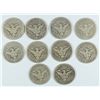 Image 2 : LOT OF 10 BARBER HALF DOLLARS G/VG