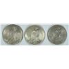 Image 2 : LOT OF 3 BU PEACE DOLLARS 1922,1922,1923