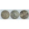 Image 1 : LOT OF 3 BU PEACE DOLLARS 1922,1923,1923