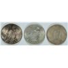 Image 2 : LOT OF 3 BU PEACE DOLLARS 1922,1923,1923