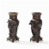 Image 8 : Pair of Bronze Vases with a Plastic Dragon on the Body, 19th C