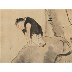 Lin Jia (1874-1939), Scroll Painting ‘Grazing Bovine’, China