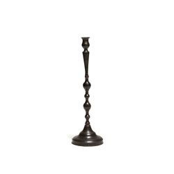 Bronze Candlestick in Baluster Shape, Turkey, 18th/19th Century