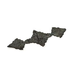 Ilkhanid Bronze Hinge with Foliage Decor, Persian, 14th C