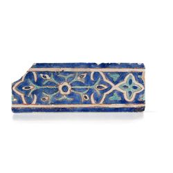 Timurid Cuerda Seca Pottery Tile, Samarkand, 15th Century