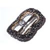 Image 3 : Two-part Silver Belt Buckle with Semiprecious Stones, Burma