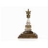 Image 1 : Parinirvana Stupa of Rock Crystal with Base, Bhutan, 19/20th C