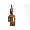 Image 2 : Buddha with Abhaya Mudra, Large Figure Carved from Wood, 19th C