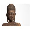 Image 3 : Buddha with Abhaya Mudra, Large Figure Carved from Wood, 19th C