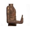 Image 8 : Buddha with Abhaya Mudra, Large Figure Carved from Wood, 19th C