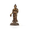 Image 13 : Partly Gilt Buddha Ratnasambhava Bronze Figure, Tibet, 20th C