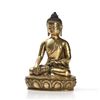 Image 9 : Gilt Cult Bronze Figure of Buddha Shakyamuni, Tibet, 20th C