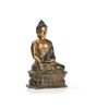 Image 6 : Gilt Copper Bronze Figure of Buddha Shakyamuni, Tibet, 20th C