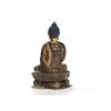 Image 7 : Gilt Copper Bronze Figure of Buddha Shakyamuni, Tibet, 20th C