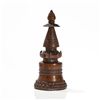 Image 7 : Copper Parinirvana Stupa with Lotus Decoration, Tibet, c. 1900