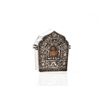 Image 1 : Gau Amulet Box with Chased Silver Front, Tibet, 1900