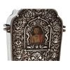 Image 2 : Gau Amulet Box with Chased Silver Front, Tibet, 1900