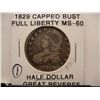 Image 1 : 1829 Cap Bust Half Dollar