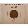 Image 1 : 1858 Flying Eagle Cent, Large Letters