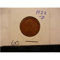 1922-D Lincoln Wheat Cent, Key Date