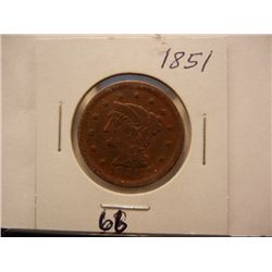 1851 Large Cent