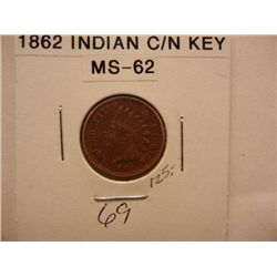 1862 Indian Head Cent