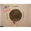 Image 1 : 1967 Die Clip Washington Quarter